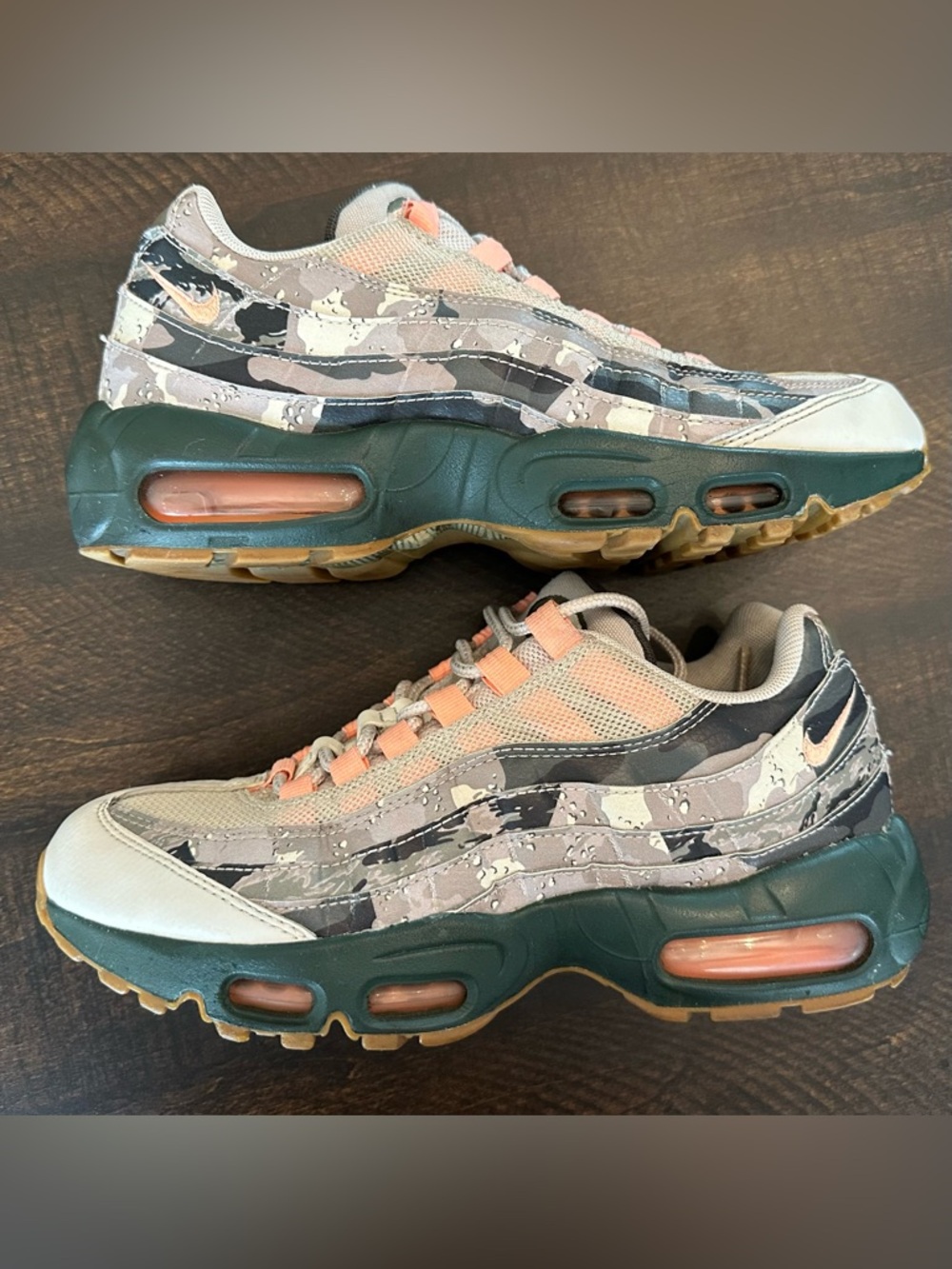 Nike Air Max 95 Essential Camo Desert Sand-Sunset [AQ6303-001]:W:8.5/M:6.5